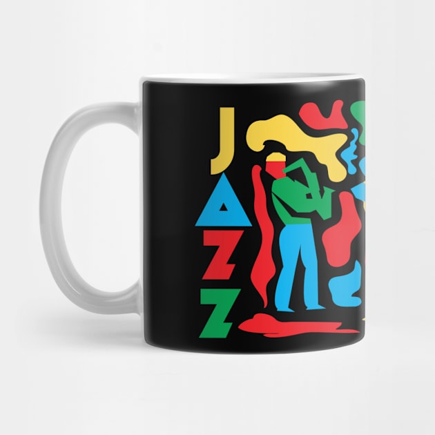 Jazz Town  - Colorful Jazz Themed Design by jazzworldquest